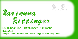 marianna rittinger business card
